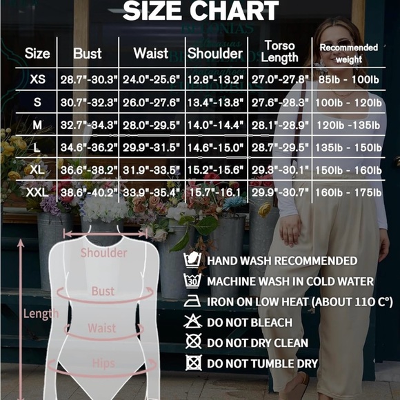 MANGOPOP Women's Square Neck Long Sleeve Bodysuit Tops XSmall - Picture 4 of 6